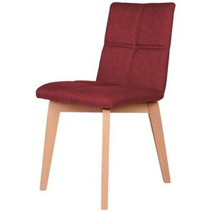 Woodford Esszimmerstuhl mit Steppung Anni - rot - Materialmix - 44 cm - 85 cm - cm 59,0 | Möbel Kraft