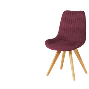 Woodford Esszimmerstuhl mit Steppung im Rücken Bratislava - rot - Materialmix - 56,5 cm - 85 cm - cm 63,5 | Möbel Kraft
