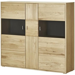 Woodford Kombi-Highboard  Dias ¦ holzfarben ¦ Maße (cm): B: 154 H: 140 T: 39