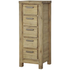 Woodford Kommode  Borneo ¦ holzfarben ¦ Maße (cm): B: 46 H: 120 T: 45