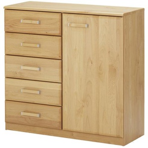 Woodford Kommode teilmassiv Morgana ¦ holzfarben ¦ Maße (cm): B: 93 H: 89 T: 37.0