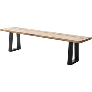 Woodford Kufenbank massiv Malaisa ¦ holzfarben ¦ Maße (cm): B: 160 H: 48 T: 40.0