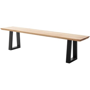 Woodford Kufenbank massiv Malaisa - holzfarben - Materialmix - 180 cm - 48 cm - cm 40,0 | Möbel Kraft