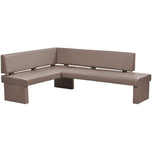 Woodford Eckbank Kunstleder Seta ¦ beige ¦ Maße (cm): H: 86