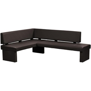 Woodford Eckbank Kunstleder Seta ¦ braun ¦ Maße (cm): H: 86