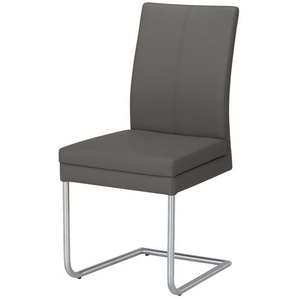 Woodford Kunstleder-Freischwinger  mit Griff Levi ¦ grau ¦ Maße (cm): B: 43 H: 94 T: 56.0