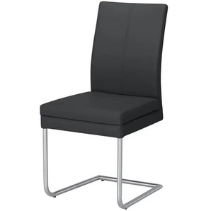 Woodford Kunstleder-Freischwinger mit Griff Levi - schwarz - Materialmix - 43 cm - 94 cm - cm 56,0 | Möbel Kraft
