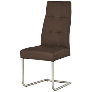 Woodford Kunstleder-Schwingstuhl mit Steppung Thea - braun - Materialmix - 47 cm - 104 cm - cm 60,0 | Möbel Kraft