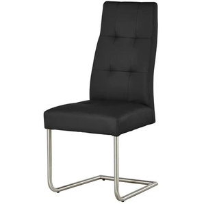 Woodford Kunstleder-Schwingstuhl mit Steppung Thea - schwarz - Materialmix - 47 cm - 104 cm - cm 60,0 | Möbel Kraft