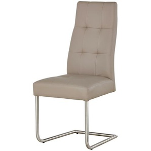 Woodford Kunstleder-Schwingstuhl mit Steppung Thea ¦ beige ¦ Maße (cm): B: 47 H: 104 T: 60.0