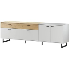 Woodford Lowboard Mario - grau - Materialmix - 224 cm - 69 cm - cm 46,0 | Möbel Kraft