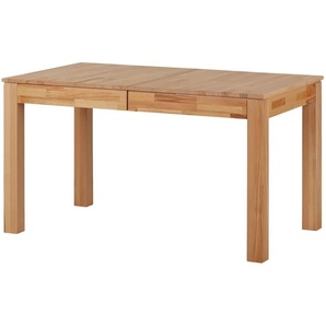 Woodford Massivholztisch ausziehbar Gabor ¦ holzfarben ¦ Maße (cm): B: 80 H: 77