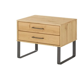 Woodford Nachtkommode teilmassiv Smilla - holzfarben - Materialmix - 60 cm - 48 cm - cm 43,0 | Möbel Kraft