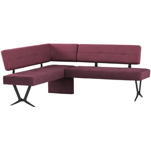 Woodford Eckbank Scadia ¦ rot ¦ Maße (cm): H: 85