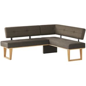 Woodford Eckbank massiv Scala ¦ braun ¦ Maße (cm): H: 85