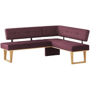 Woodford Eckbank massiv Scala ¦ rot ¦ Maße (cm): H: 85