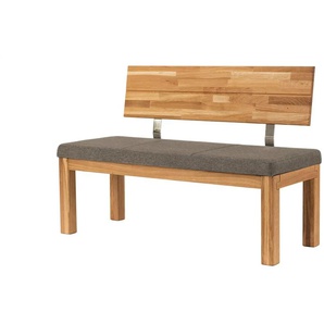 Woodford Polster-Sitzbank massiv Catania - braun - Materialmix - 130 cm - 87 cm - cm 50,0 | Möbel Kraft
