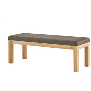 Woodford Polster-Sitzbank massiv Melia - braun - Materialmix - 130 cm - 49 cm - cm 50,0 | Möbel Kraft