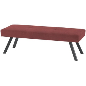 Woodford Polsterbank Cornela - rot - Materialmix - 130 cm - 50 cm - cm 50,0 | Möbel Kraft