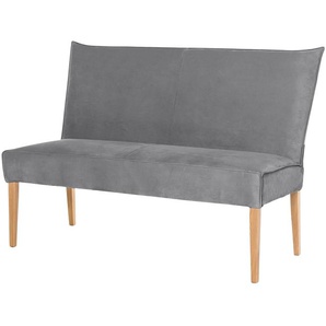 Woodford Polsterbank mit hoher Lehne Gerda ¦ grau ¦ Maße (cm): B: 143 H: 101 T: 69.0