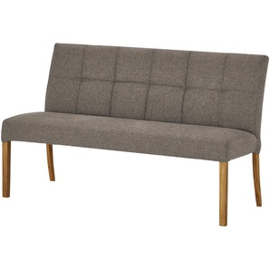 Woodford Esszimmerbank  mit Steppung Mako ¦ braun ¦ Maße (cm): B: 150 H: 89 T: 64.0