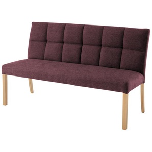 Woodford Esszimmerbank  mit Steppung Mako ¦ rot ¦ Maße (cm): B: 150 H: 89 T: 64.0