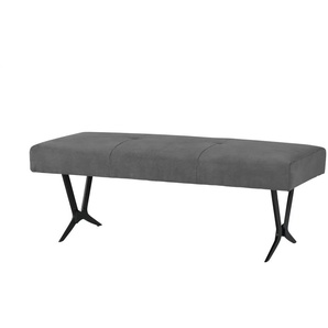 Woodford Polsterbank mit Metallkufe Scadia - grau - Materialmix - 150 cm - 48 cm - cm 56,0 | Möbel Kraft