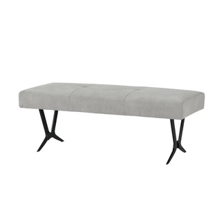 Woodford Polsterbank mit Metallkufe Scadia - grau - Materialmix - 150 cm - 48 cm - cm 56,0 | Möbel Kraft