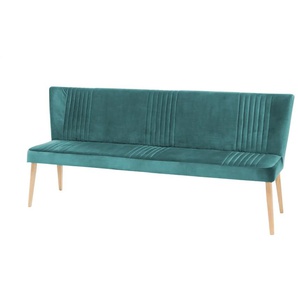 Woodford Polsterbank mit Rückenlehne Iwana - türkis/petrol - Materialmix - 172 cm - 92 cm - cm 62,0 | Möbel Kraft