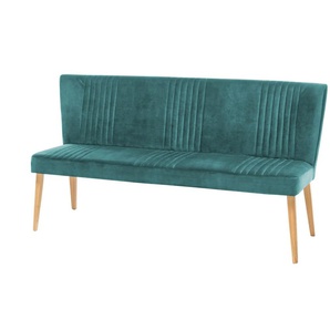 Woodford Polsterbank mit Rückenlehne Iwana - türkis/petrol - Materialmix - 172 cm - 92 cm - cm 62,0 | Möbel Kraft