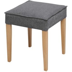 Woodford Polsterhocker  Laron ¦ grau ¦ Maße (cm): B: 42 H: 50 T: 42.0