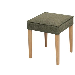 Woodford Polsterhocker Laron - grün - Materialmix - 42 cm - 50 cm - cm 42,0 | Möbel Kraft