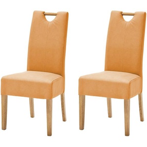 Woodford 2er Set Esszimmerstuhl mit Griff Mable ¦ gelb ¦ Maße (cm): B: 47 H: 99 T: 59.0