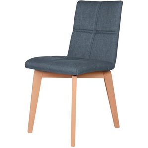 Woodford Esszimmerstuhl mit Steppung Anni ¦ blau ¦ Maße (cm): B: 44 H: 85 T: 59.0
