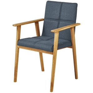 Woodford Polsterstuhl  Anni ¦ blau ¦ Maße (cm): B: 56 H: 86 T: 55