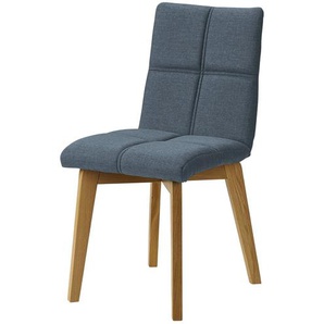 Woodford Esszimmerstuhl mit Steppung Anni ¦ blau ¦ Maße (cm): B: 44 H: 85 T: 59.0