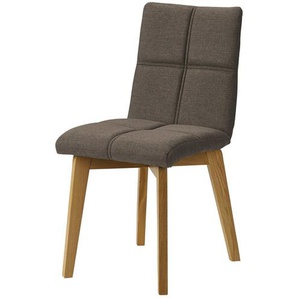Woodford Esszimmerstuhl mit Steppung Anni ¦ braun ¦ Maße (cm): B: 44 H: 85 T: 59.0