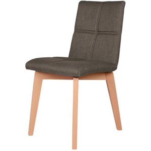 Woodford Esszimmerstuhl mit Steppung Anni ¦ braun ¦ Maße (cm): B: 44 H: 85 T: 59.0