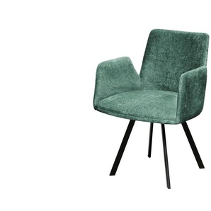 Woodford Polsterstuhl  Badin ¦ grün ¦ Maße (cm): B: 57,5 H: 82,5 T: 55.5