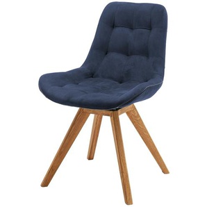 Woodford Esszimmerstuhl  mit erhöhter Sitzkante Bennet ¦ blau ¦ Maße (cm): B: 56 H: 84 T: 63.0