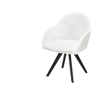 Woodford Polsterstuhl Cross ¦ creme ¦ Maße (cm): B: 61,5 H: 84,5 T: 62.0