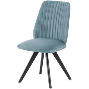 Woodford Polsterstuhl  Eloy - blau - Materialmix - 50 cm - 87 cm - 59 cm | Möbel Kraft