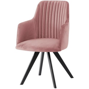 Woodford Polsterstuhl  Eloy - rosa/pink - Materialmix - 59 cm - 87 cm - 59 cm | Möbel Kraft