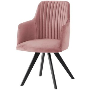 Woodford Polsterstuhl Eloy - rosa/pink - Materialmix - 59 cm - 87 cm - cm 59,0 | Möbel Kraft