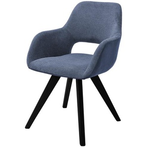 Woodford Polsterstuhl  Lucina - blau - Materialmix - 56 cm - 86 cm - 64 cm | Möbel Kraft