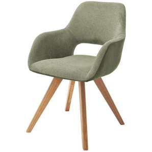 Woodford Polsterstuhl  Lucina ¦ grün ¦ Maße (cm): B: 56 H: 86 T: 64