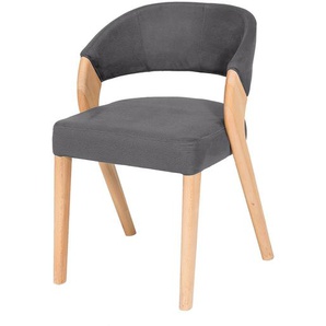 Woodford Esszimmerstuhl mit Design Gestell Marion ¦ grau ¦ Maße (cm): B: 52 H: 81 T: 57.0