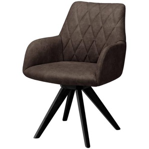 Woodford Polsterstuhl  mit Armlehne Bristol - braun - Materialmix - 60 cm - 88 cm - 67 cm | Möbel Kraft