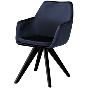 Woodford Polsterstuhl  mit Armlehne Helsinki - blau - Materialmix - 57 cm - 85 cm - 67 cm | Möbel Kraft