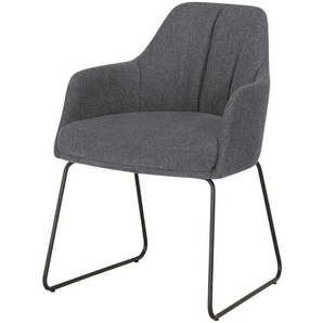 Woodford Polsterstuhl  Milan ¦ grau ¦ Maße (cm): B: 57 H: 83 T: 64